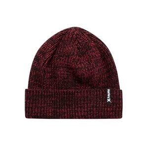 Hurley Mens Max Cuff 2.0 Beanie Hat Red Black Knit NWT